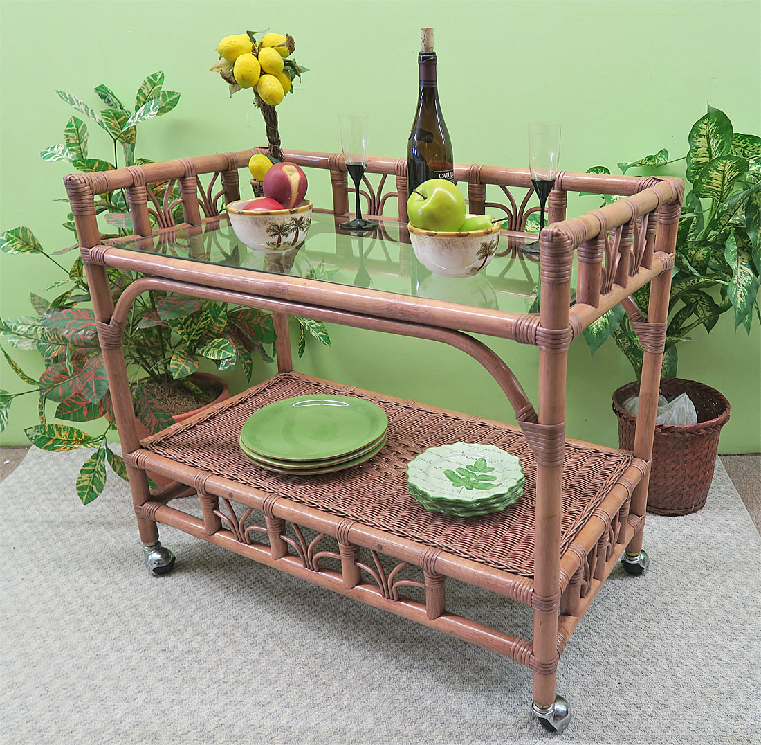 Wicker Console or Foyer Tables