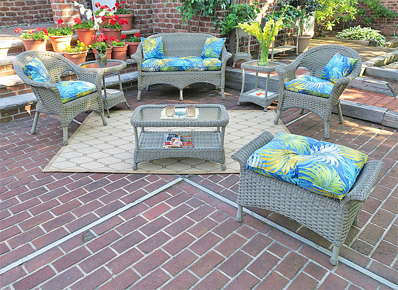 Outdoor Resin Wicker Patio Furniture, Driftwood Veranda